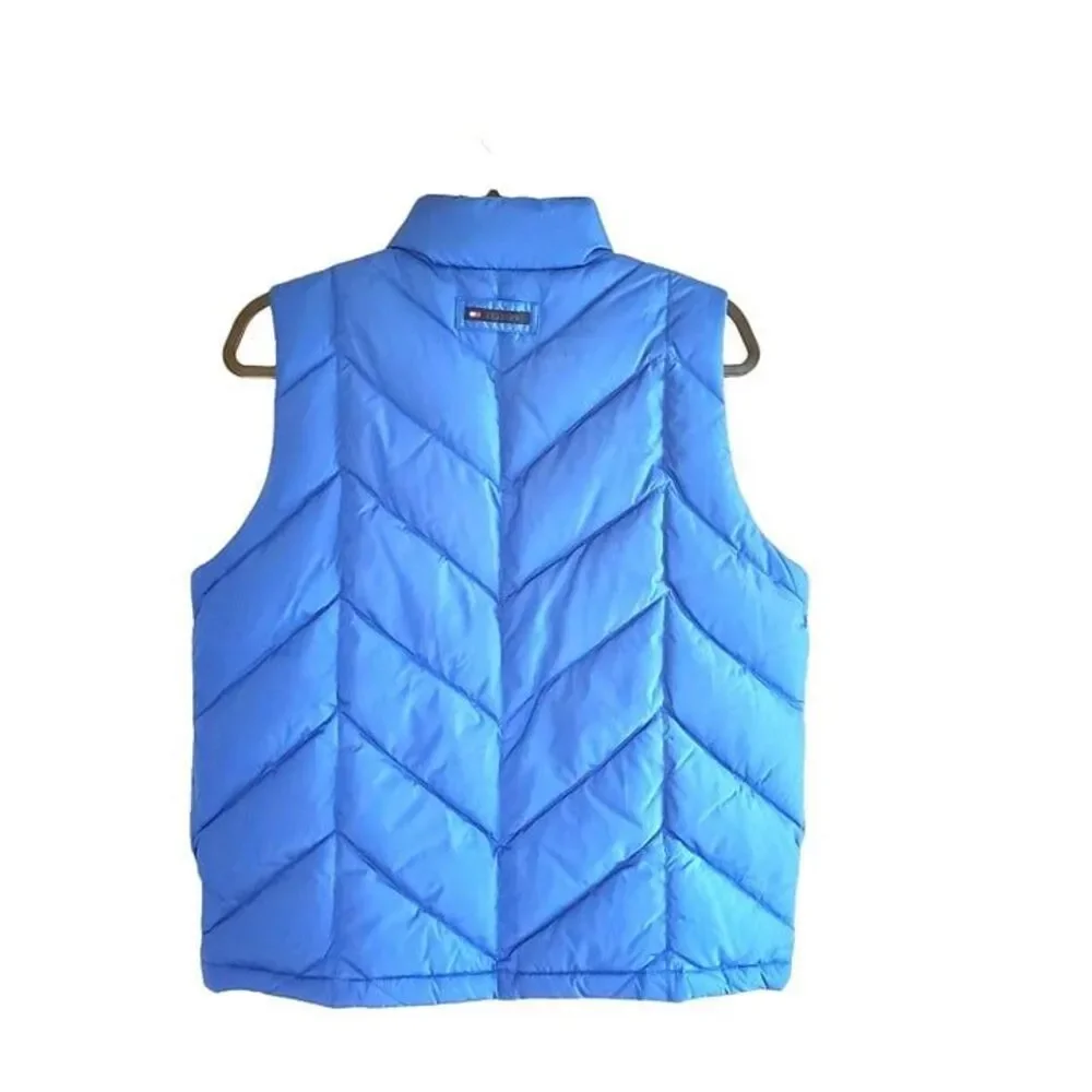 Tommy Hilfiger Womens  Vest Blue M Feather Down Puffer Ski Jacket